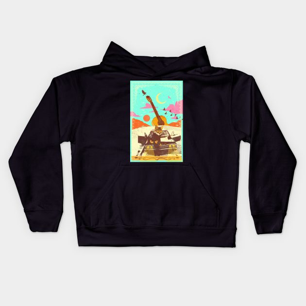 JOHNNY CATSH Kids Hoodie by Showdeer